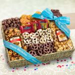 Happy Birthday Chocolate, Caramel and Crunch Grand Gift Basket