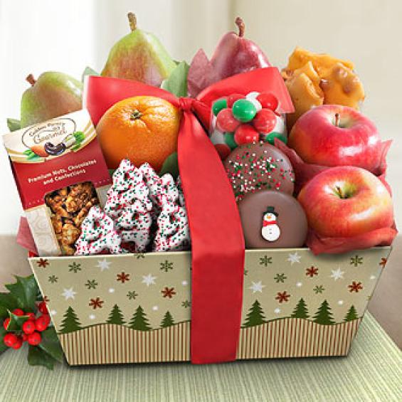 AA4017, Summit Wonders Christmas Fruit Gift Basket