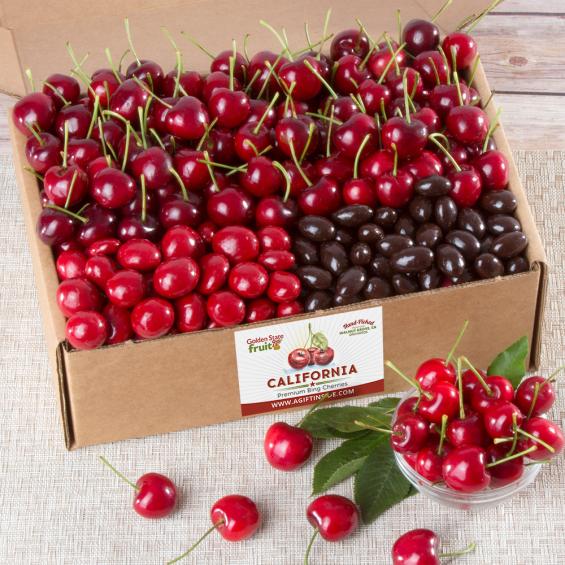 AB0005, Dark Sweet Cherries and Chocolate Gift Box