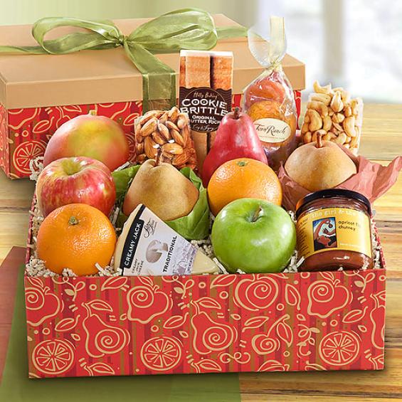AG2002, California Harvest Deluxe Fruit and Gourmet Gift Box
