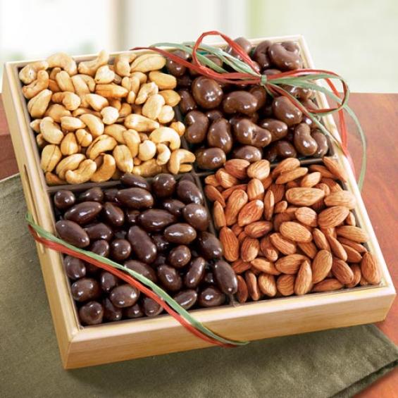 AP8013, Savory and Chocolate Nuts Gift Tray