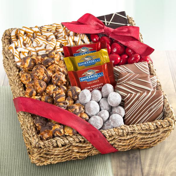 AA4055, Mosaic Chocolate, Caramel and Crunch Gift Basket